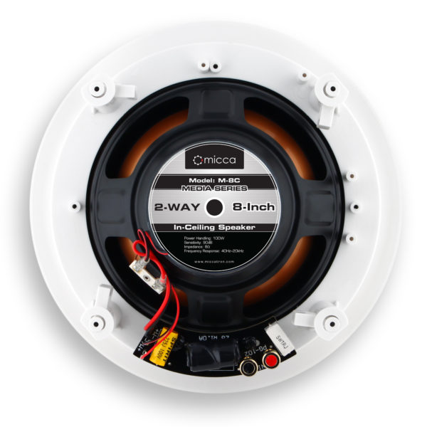 Micca M-8C 8-Inch In-Ceiling Speaker (Each, White) - Image 5