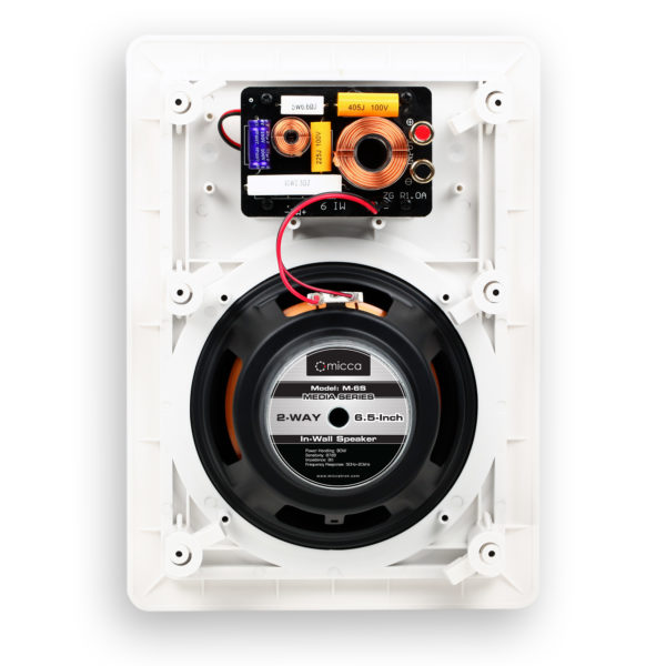 Micca M-6S 6.5-Inch In-Wall Speaker (Each, White) - Image 5