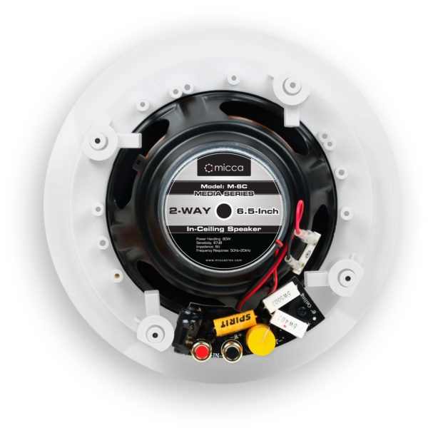 Micca M-6C 6.5-Inch In-Ceiling Speaker (Each, White) - Image 5