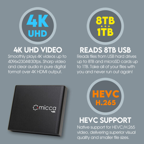 Micca 4K Digital Media Player - Image 4