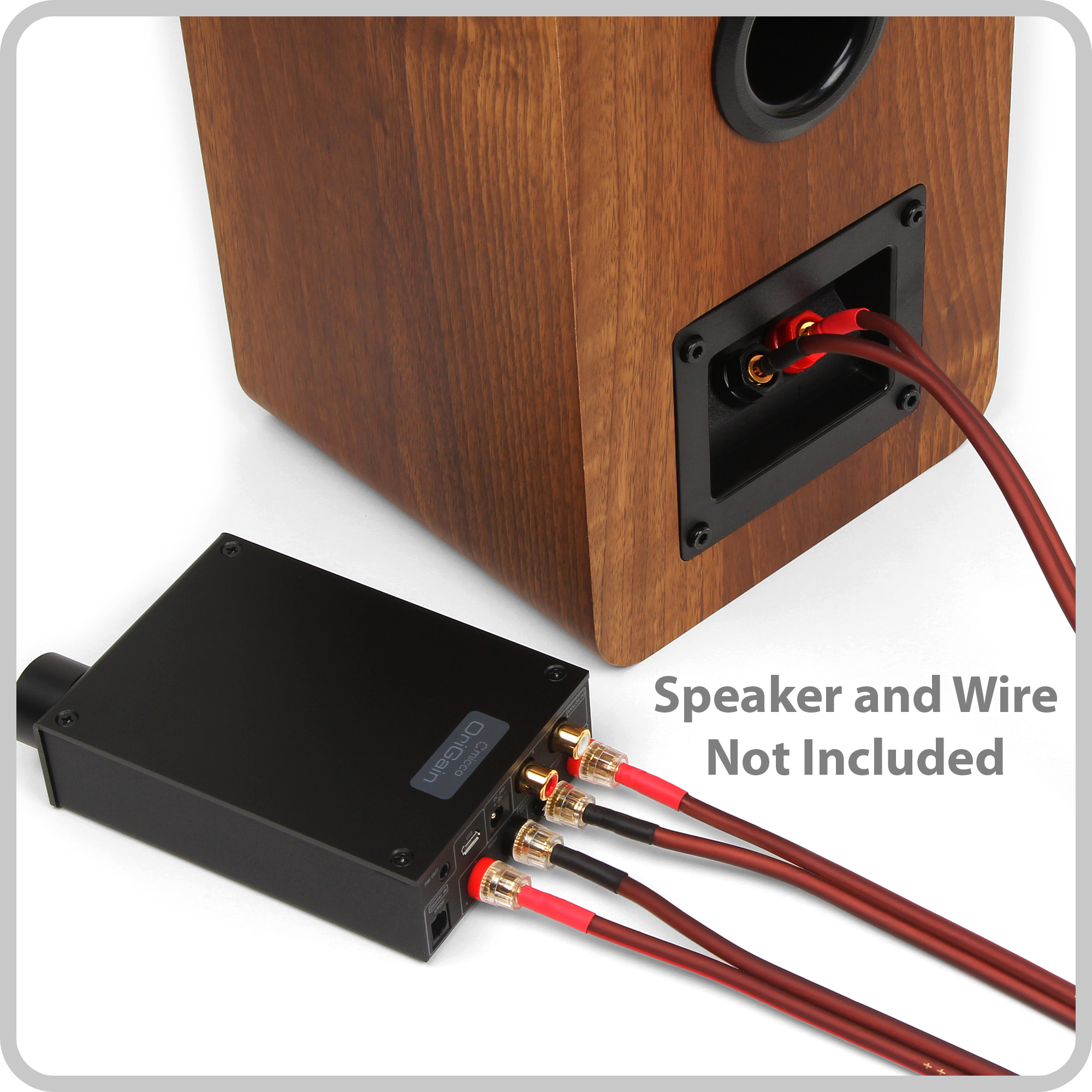 Micca OriGain AD250 Compact Stereo Amplifier & DAC – 50W X 2, USB/Optical Input, Hi-Fi Audio For Home & Office